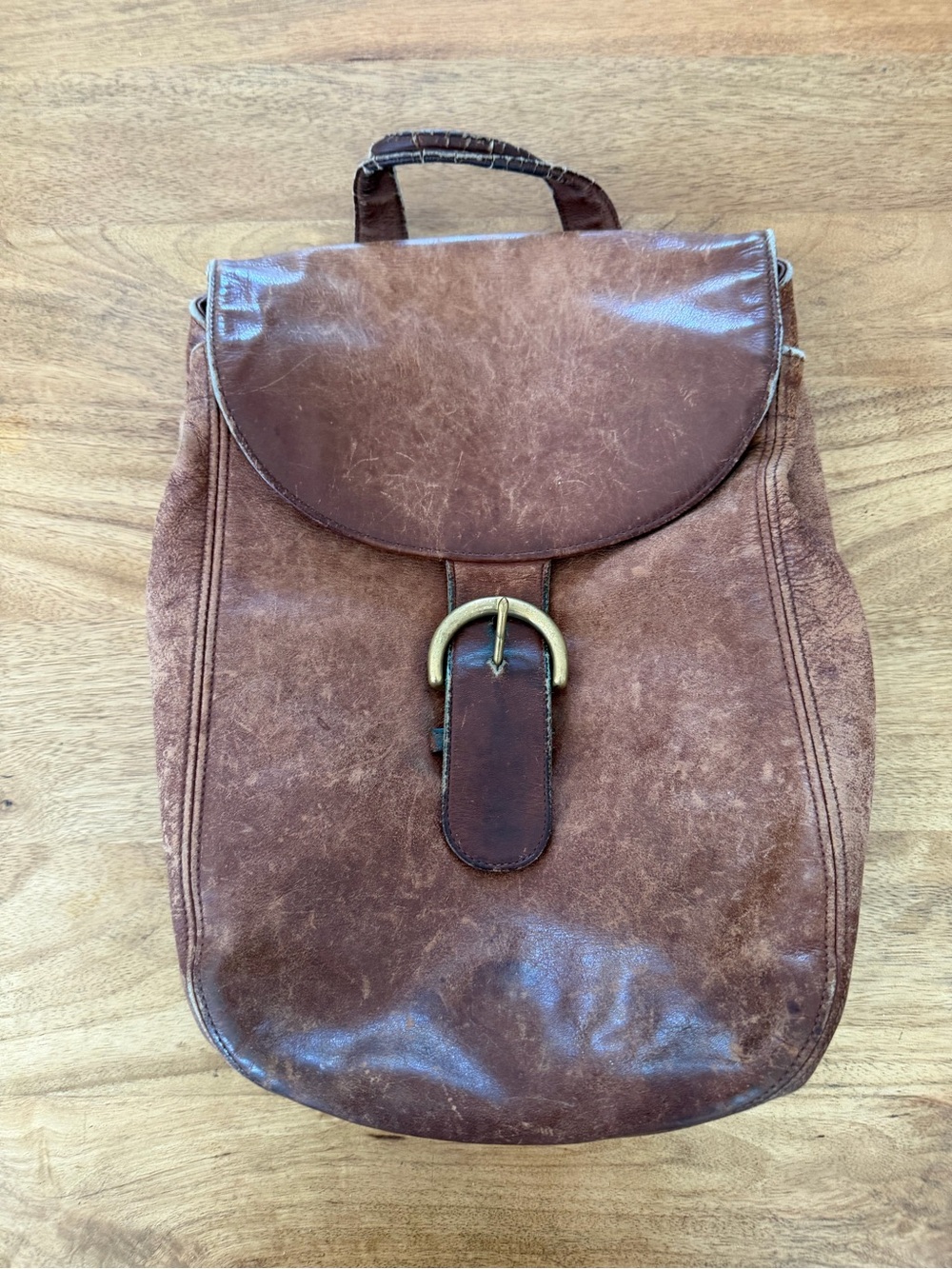 Coach Leather Vintage Backpack Sac with Buckle 4134
